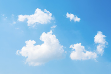 View of the clouds  through a  light filter