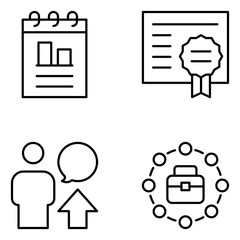 Business Vector Line Icon Set