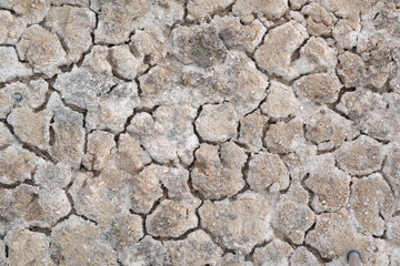 The cracked ground, Ground in drought, Soil texture and dry mud, Dry land.