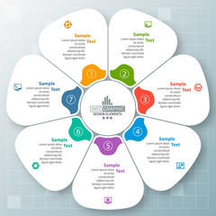 Abstract 3D Paper Infographics. Business template .Vector illustration