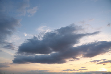 Obraz premium Sunset and Cloud Evening Sky