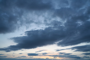 Naklejka na ściany i meble Sunset and Cloud Evening Sky