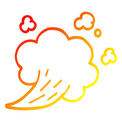 warm gradient line drawing cartoon expression bubble