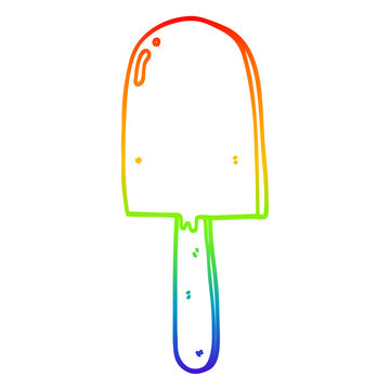 recommend clip art: rainbow gradient line drawing cartoon lollipop