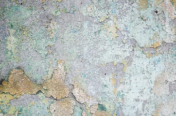 Crédence de cuisine en verre imprimé Vieux mur texturé sale wall with colorful dirty cracked texture