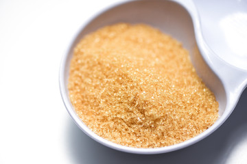 brown sugar on white bowl