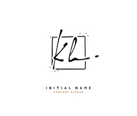 K H KH Beauty vector initial logo, handwriting logo of initial signature, wedding, fashion, jewerly, boutique, floral and botanical with creative template for any company or business.