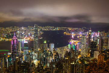 Fototapeta na wymiar HongKong view at the night