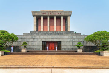 Obraz premium The Chairman Ho Chi Minh Mausoleum, Hanoi, Vietnam