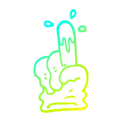 cold gradient line drawing cartoon medical glove