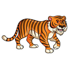 Tiger Walk Cartoon