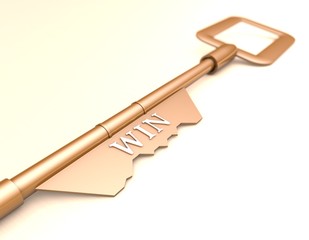 The key to success, open the victory