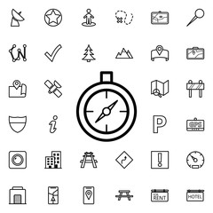 Compass icon. Universal set of navigation for website design and development, app development