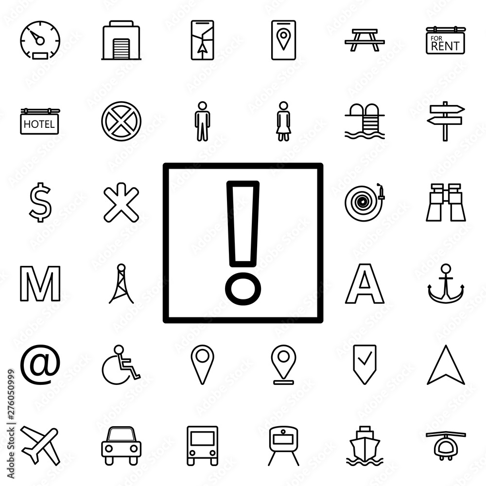 Poster token of attention icon. universal set of navigation for website design and development, app develop