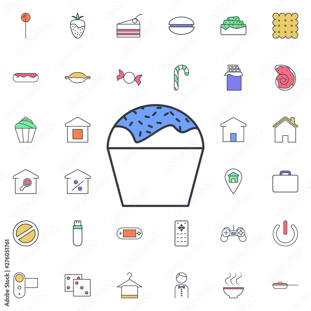 Poster cake icon. universal set of web for website design and development, app development