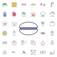 Burgher icon. Universal set of web for website design and development, app development