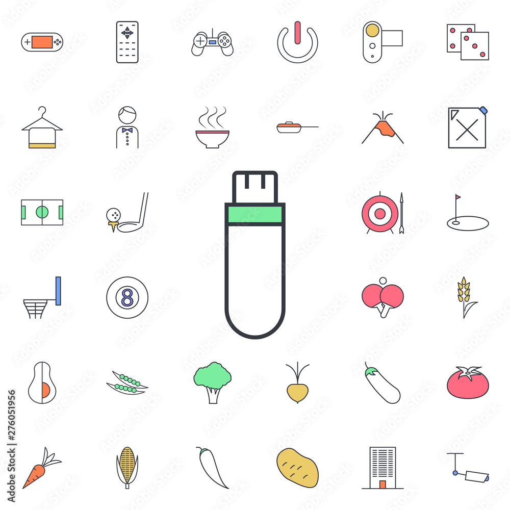 Aufkleber flash card icon. universal set of web for website design and development, app development