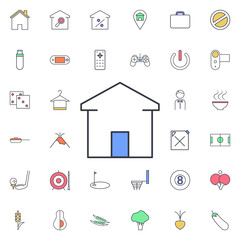 House icon. Universal set of web for website design and development, app development