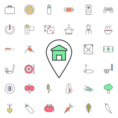 Home destination icon. Universal set of web for website design and development, app development