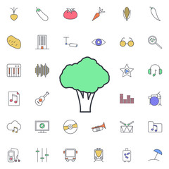 Broccoli icon. Universal set of web for website design and development, app development
