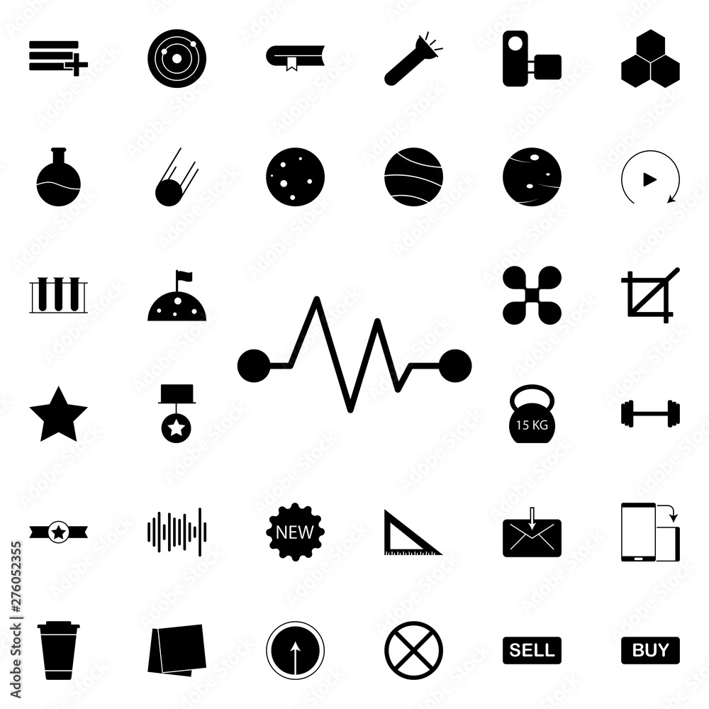 Poster electricity icon. universal set of web for website design and development, app development
