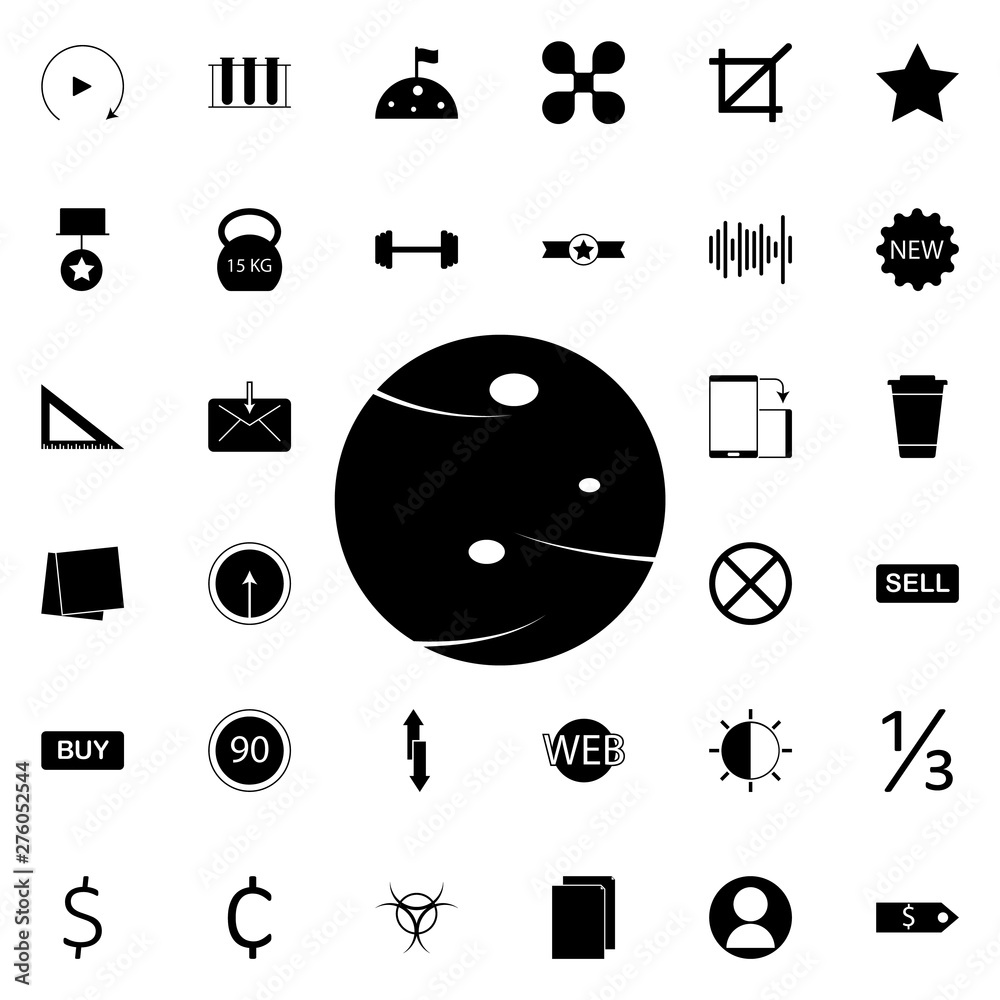 Aufkleber planet icon. universal set of web for website design and development, app development