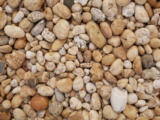 small stone background, white pebble stone nature background