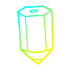 cold gradient line drawing cartoon colored pencil