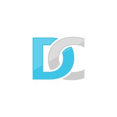 Fototapeta premium Initial DC, Logo template illustration