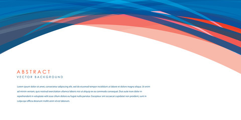 Abstract vector blue wavy background. Graphic design template for brochure, website, mobile app, leaflet. Water, stream abstract