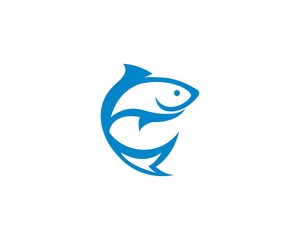 Fish logo template Creative vector symbol