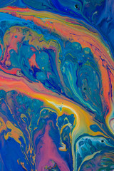 Abstract acrylic paint background, beautiful color mix.