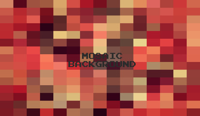 Abstract Dark Red geometric Background, Creative Design Templates. Pixel art Grid Mosaic, 8 bit vector background.