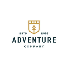 Adventure logo design vector.