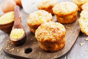 Unsweetened millet muffins