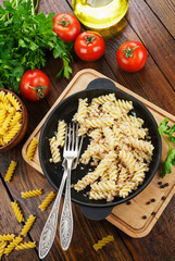 Pasta with minced meat