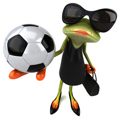 Fun frog - 3D Illustration