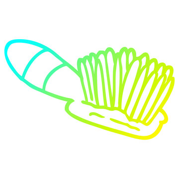 recommend clip art: cold gradient line drawing cartoon hair brush