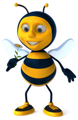 Obraz premium Fun bee - 3D Illustration