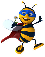 Fun bee - 3D Illustration