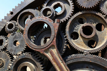 rusty mechanical components