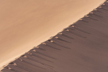 unsurpassed sand dunes in Dasht-e-Lut, Lut desert, the hottest desert in the world, also known as...