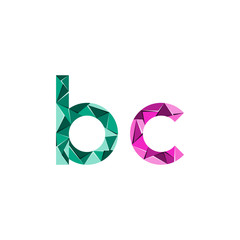 initial letter abstract triangle logo vector