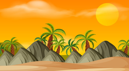 Obraz premium Beach outdoor wallpaper scene