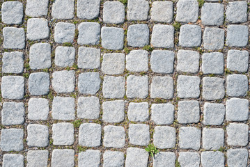 Old stone pavement texture background.