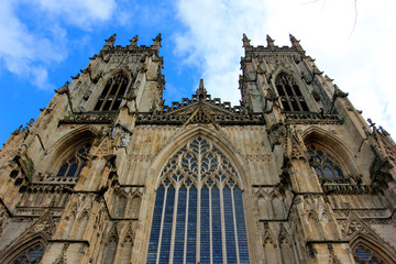 Fototapeta na wymiar cathedral building scenery, Yorkshire, England.