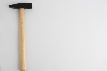 The claw hammer on white background