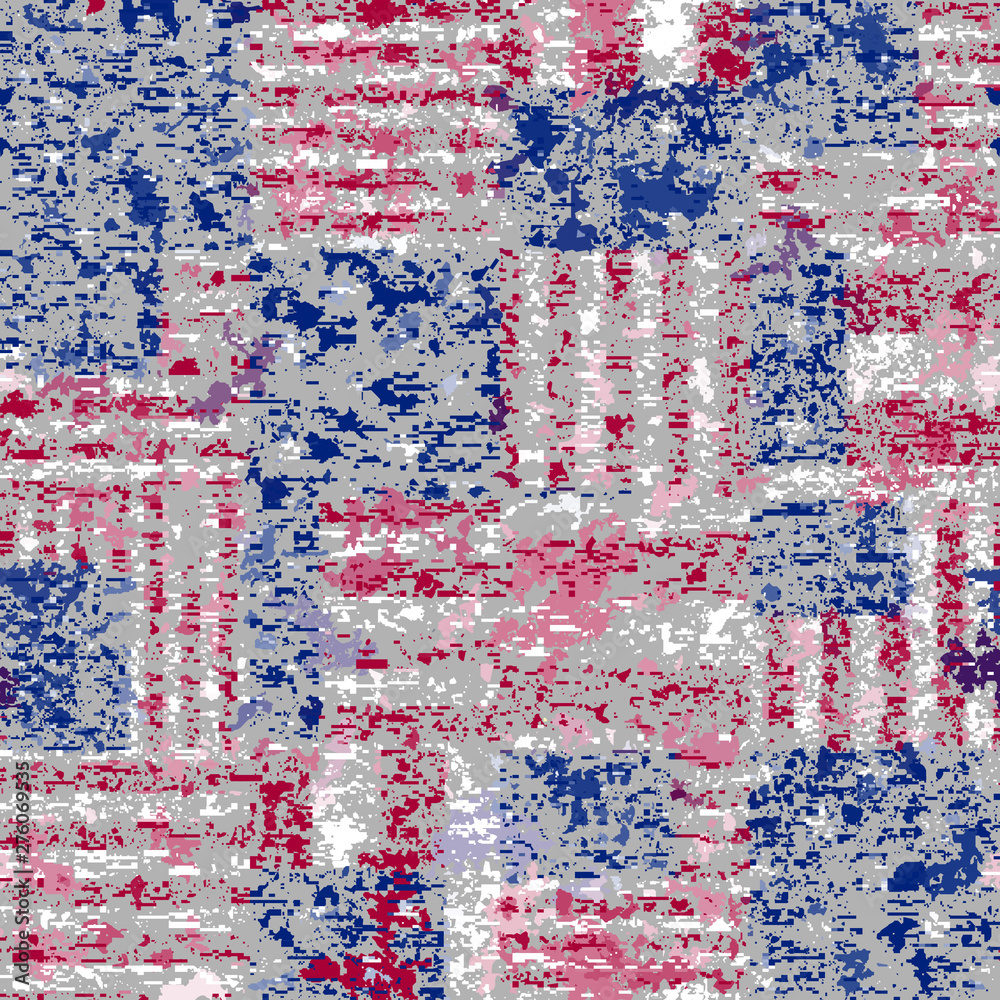 Aufkleber Vector image with imitation of grunge datamoshing texture.