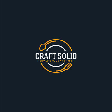 craft solid logo spoon fork
