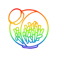 rainbow gradient line drawing candy in a sweet jar